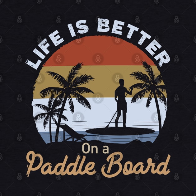 SUP-Stand Up Paddle Board T-shirt Design by webbygfx